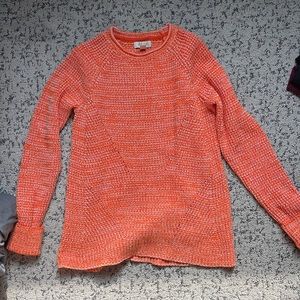 Orange knit sweater